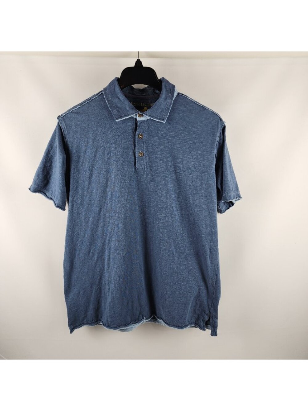 Horn Legend Shirt Mens Large Blue Golf S/S Polo